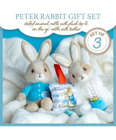 Beatrix Potter Peter Rabbit Gift Set - On The Go Blanky, Stuffed Animal Rattle, Teether - Buy Online on GoSupps.com