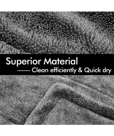 Magicwipe XXL Bathroom Drying Cloth 40x60cm Drying Cloth for Shower Microfibre Drying Towel Super Absorbent Shiny Bath XXL Drying Towel Reuseable Window Cleaning Cloth (3PCS 40 X 60CM) 3pcs 40 X 60CM - Buy Online on GoSupps.com