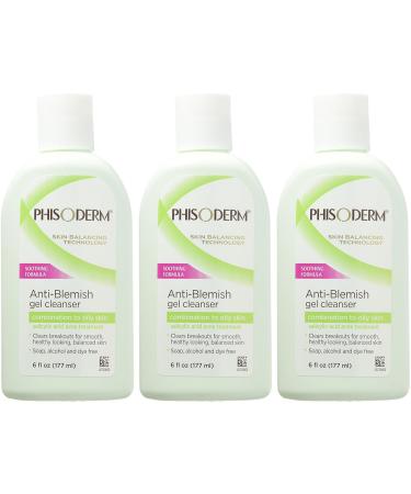 Phisoderm Anti-Blemish Gel Cleanser 6 oz (3 pack) Fresh 6 Ounce (Pack of 3) - Buy Online on GoSupps.com
