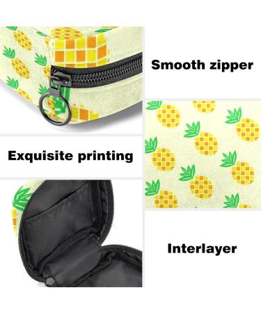 Stylish Pineapple Napkin Storage Bag - Portable Period Bag for Women & Teens Menstrual Cup & Breastfeeding Pillow Holder - Buy Online on GoSupps.com