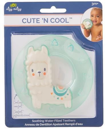 Itzy Ritzy Cute 'N Cool Llama Water-Filled Teether | Textured on Both Sides | Soothes Sore Gums | Refrigerator Safe - Buy Online on GoSupps.com