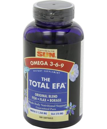 Health from The Sun Total EFA 180 Softgels - Essential Fatty Acids Supplement - Buy Online on GoSupps.com