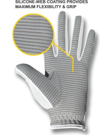 CaddyDaddy Claw Womens Golf Glove - Breathable & Superior Fit - White Medium-Large Right - Buy Online on GoSupps.com