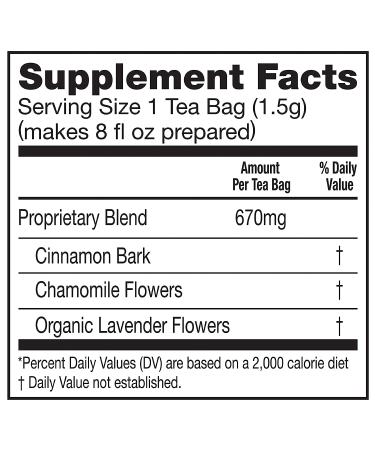 Lipton Stress Therapy Herbal Tea Bags - Cinnamon Chamomile Lavender Blend, 15 Count (Pack of 4) - Buy Online on GoSupps.com