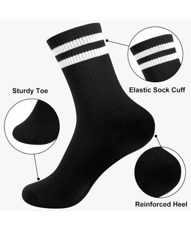 Buy Utensilsto 6 Pairs Unisex Tennis Socks - Cotton Sports Socks for Men & Women | Black White & Multicolor - Buy Online on GoSupps.com
