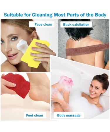 African Net Sponge Exfoliating Shower Body Scrubber - 20 Pieces - Buy Online on GoSupps.com
