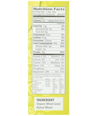 Eden Organic Kamut Spirals 12 oz - 100% Whole Grain Fusilli Macaroni Cut - Non-GMO - Buy Online on GoSupps.com