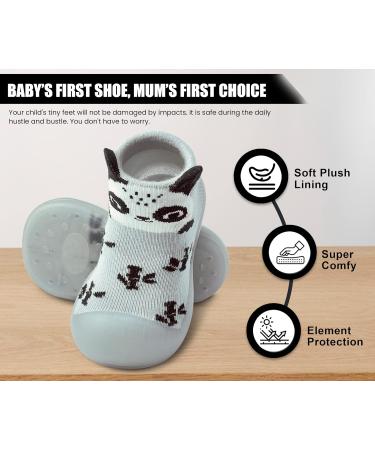 Dookeh Baby Shoes Non Slip Soft Sole Sneakers for Toddlers - Gray, 2-3 Years - Buy Online on GoSupps.com