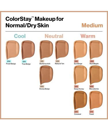 Revlon ColorStay Makeup SPF 20 1.0 oz - Pack of 2, Porcelain - Medium-Full Coverage, Natural Finish, Oil Free - Buy Online on GoSupps.com