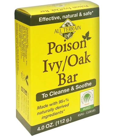 Natural Poison Ivy Oak Relief Bar - Soothes Itchy Skin, 4oz - Buy Online on GoSupps.com