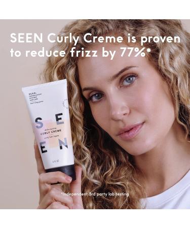 SEEN Curly Creme - Scented - Non-Comedogenic & Sulfate-Free Curl Defining Styling Hair Cream- Reduces Frizz- Heat Protectant- Safe for Sensitive Skin - Buy Online on GoSupps.com