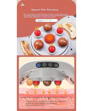 Kehtu Automatic Abdominal Massager | Electrical Moxibustion Treatment Belt | Hot Compress & Double Purpose for Waist & Stomach | Positive & Negative Simulation Massage - Buy Online on GoSupps.com