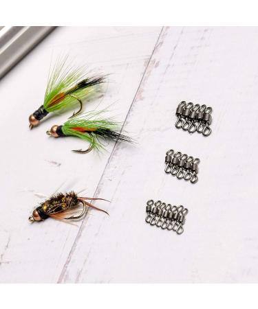 SF Fly Fishing Micro Swivels Stainless Steel 20lb 25 Pcs - Black Nickle Ball Bearing Swivels Hook line Connector - Buy Online on GoSupps.com