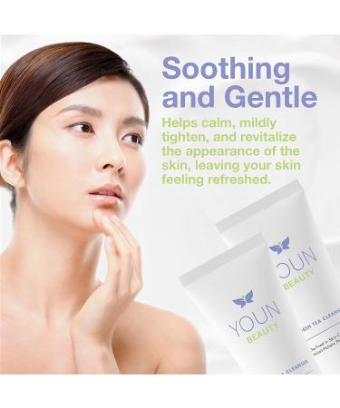 YOUN Beauty Green Tea Face Cleanser by Dr. Anthony Youn | Paraben-Free Hydrating Daily Wash with Aloe Vera Chamomile & Cucumber for All Skin Types | Shop Internationally - Buy Online on GoSupps.com