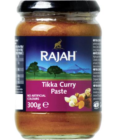 Rajah Tikka Currypaste-sharp spice paste based on the popular English tikka curry-ideal for seasoning meat fish or vegetables-1 x 300 g