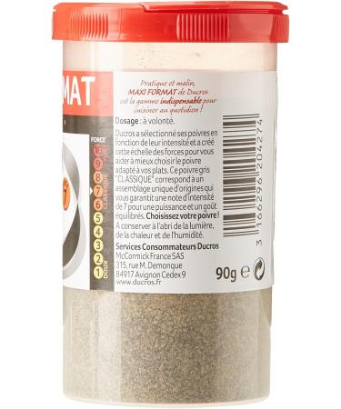 Ducros Ground Grey Pepper 90 g - Buy Online on GoSupps.com