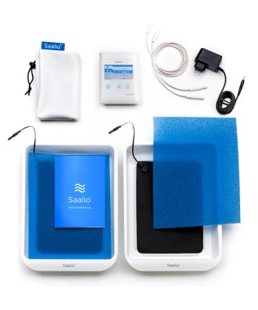 Saalio DE Set - Iontophoresis device against sweating on hands/feet (pulse equalization)