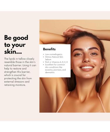 "Free the Body Tallow and Rose Hip Barrier Balm Grass-Fed Tallow with Beeswax and Rosehip Oil 2oz All Skin Types Face and Body (2oz Lavender & Mint)" Lavender & Mint 2 Fl Oz (Pack of 1) - Buy Online on GoSupps.com