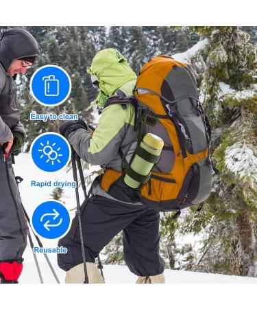 Gzkushi 2-Piece Molle Bottle Holder - Durable Nylon Water Bottle Bag with D-Ring Hooks for Hiking Camping & Outdoor Sports - Buy Online on GoSupps.com