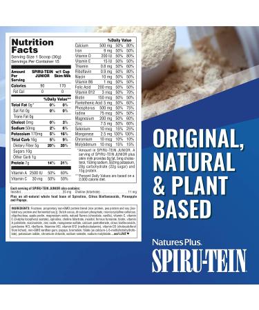 Nature's Plus Spiru-Tein Junior Chocolate Thick Shake Mix - Nutritious 1 lb (450 g) - Buy Online on GoSupps.com