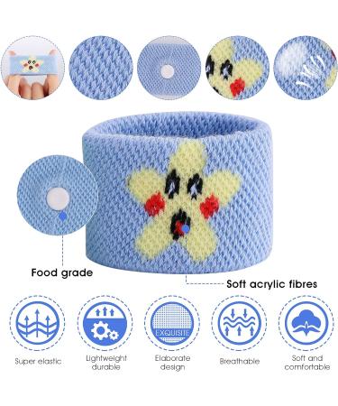 Disorder Acupressure Bracelets - 4 Anti-Nausea Bands for Kids & Adults | Seasickness Relief for Travel & Pregnancy - Cartoon & Multicolor - Buy Online on GoSupps.com