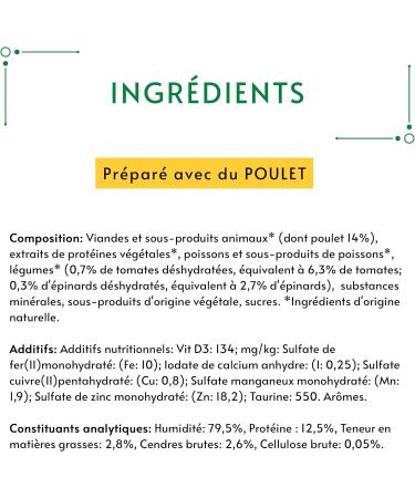 Gourmet Nature's Creations Adult Cat Food - Chicken Spinach & Tomatoes Mini Bissen | 24 x 85g Bowls - International Shipping Available - Buy Online on GoSupps.com