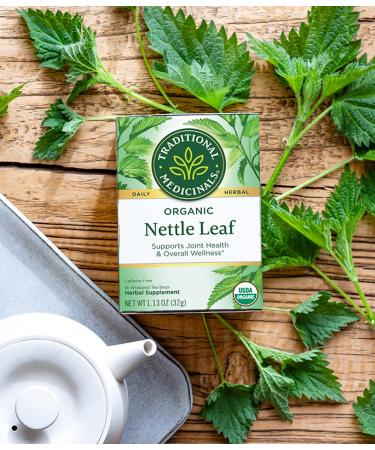 Traditional Medicinals Organic Nettle Leaf Tea - Joint Health & Wellness Support - 48 Tea Bags (Pack of 3) - Buy Online on GoSupps.com