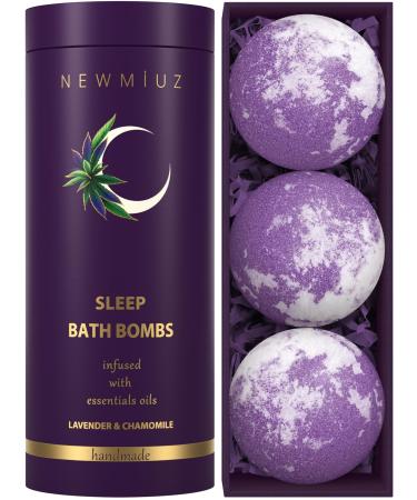 Deep Sleep Well Bath Bombs Lavender Chamomile Essential Oils Calming Relaxing Luxury Natural Bubble Bath Shower Fizzies Spa Gifts Set Mother's Birthday Christmas Women Perfect Stocking Stuffers - Buy Online on GoSupps.com