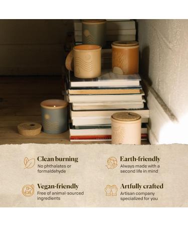 Paddywax Dune Collection Artisan Soy Wax Candle - 8oz Ceramic Jar with Cork Lid | Orange Zest & Bergamot Scented Candle - International Shipping Available - Buy Online on GoSupps.com