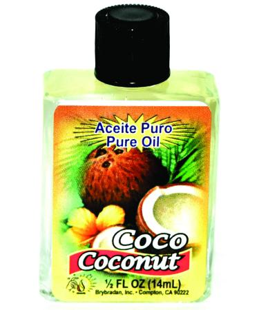 3 PIECES BRYBRADAN COCONUT PURE OIL COCO ACEITE PURO FL.OZ. (14.7 ML) Coconut 3