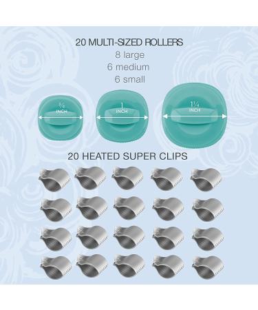 Conair Xtreme Instant Heat Ceramic Hot Rollers with 20 Heated Clips - Multi-Size Set - Buy Online on GoSupps.com