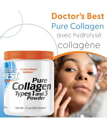 Doctor's Best Pure Collagen Type 1 & 3 200g Powder Lab Tested Gluten Free Soy Free - Buy Online on GoSupps.com