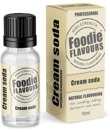 Foodie Flavours Natural Cream Soda Flavouring High Strength - 15ml - Buy Online on GoSupps.com
