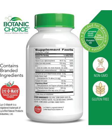 Botanic Choice Prostate 9 Complex - Advanced Prostate Health Supplement for Men - 30 Softgels - Buy Online on GoSupps.com