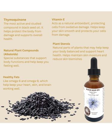 Best Nature's Cosmetics Black Seed Kumin Oil organic cold pressed unrefined 2 oz/60 ml 2 Fl Oz (Pack of 1) - Buy Online on GoSupps.com