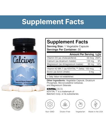 Natural Bone Support Supplement - Non-GMO Gluten-Free 1 Count (Pack of 30) - Buy Online on GoSupps.com