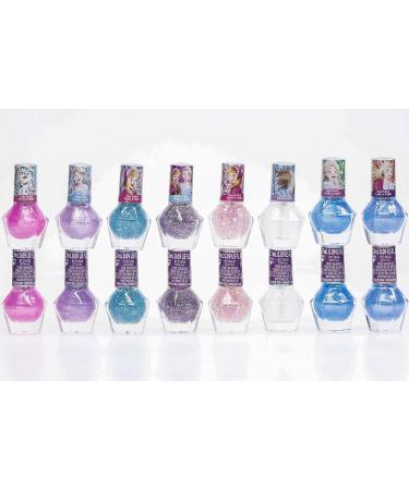 Townley Girl Disney Frozen Peel-Off Nail Polish Set for Kids - 18 Pcs Glittery Colors with Nail Gems | Non-Toxic, Perfect for Parties and Makeovers - Buy Online on GoSupps.com