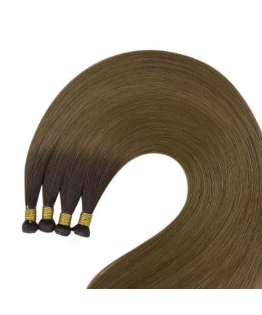 Youngsee Genius Weft Extensions - Real Hair Brown Ombre 40cm - Soft Virgin Hair - 25g #R3/8 - Buy Online on GoSupps.com