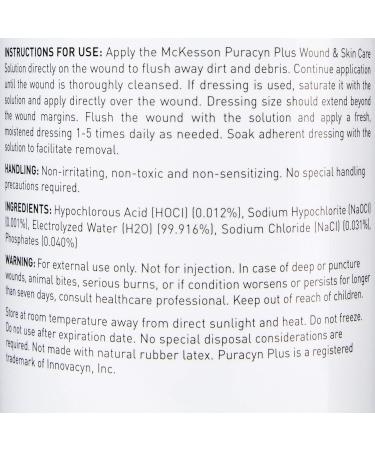 McKesson Puracyn Plus Wound & Skin Care Solution, 16.9 fl oz - 1 Count | Irrigation Solution - Buy Online on GoSupps.com