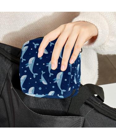 Cartoon Shark Sanitary Napkin Storage Bag - Menstrual Period Pouch for Women & Teen Girls (Color 11) - Buy Online on GoSupps.com