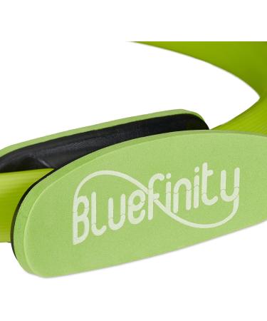 Bluefinity Pilates Ring - Green Resistance Fitness Ring 37cm with Exercises & Padded Double Handles - Ideal for Yoga & Strength Training - Buy Online on GoSupps.com