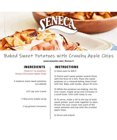 Seneca Cinnamon Apple Chips - 100% Red Delicious Apples from Yakima Valley | Real Cinnamon | Crisped to Perfection | 0.7 oz Foil Fresh Bag (Pack of 24) - Buy Online on GoSupps.com