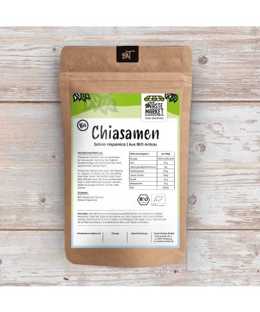 Organic Chia Seeds 100g - Black Salvia Hispanica | Natural Quality | Shop Now! - Buy Online on GoSupps.com