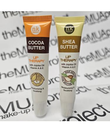 2 Pack Bundle of 1 Shea Butter Lip Therapy and 1 Cocoa Butter Lip Therapy for Moisturizing Soothing and Nourishing your Dry and Chapped Lips