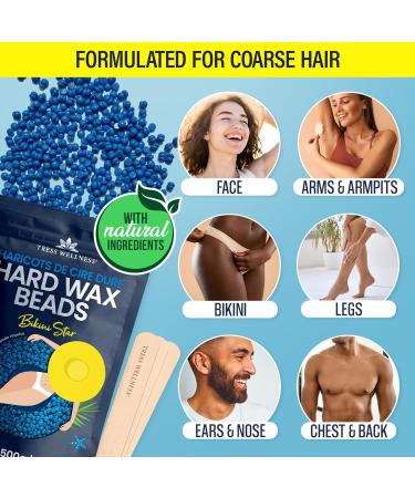 Tress Wellness Hard wax beads - For sensitive skin - Bikini Star Seakissed 540 g (Pack of 1) - Buy Online on GoSupps.com