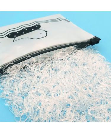 Tesvyns 1500pcs Mini Hair Rubber Bands Non-slip Rubber Hair Bands for Girls Elastic Hair Ties(Clear) - Buy Online on GoSupps.com