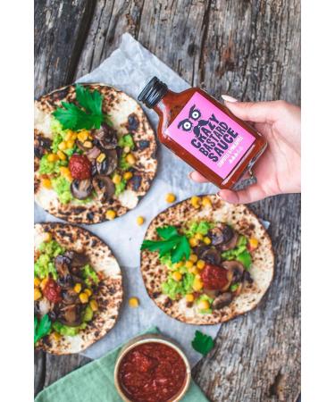 Crazy Bastard Sauce - Sample Set of 3 Hot Chili Sauces - Chipotle & Pineapple Habanero & Tomatillo and Ghost Pepper & Mango (3 x 100ml) - Buy Online on GoSupps.com