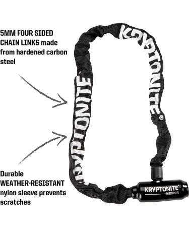 Kryptonite Keeper 585 5mm Chain Bike Lock - Black (85cm) - Buy Online on GoSupps.com
