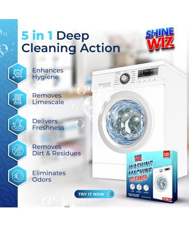 Washing Machine Cleaning Tablets - 24 Powerful Washer Cleaner Tablets for Deep Cleaning & Deodorizing Top Load Front Loader & HE Washers - Buy Online on GoSupps.com