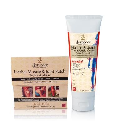 Pain Relief & Workout Recovery Kit: Reduce Aches & Swelling - Topical Analgesic Cream & Patches for Muscle Injury & Joint Support of Ankles Knees Hips Lower Back Shoulder Neck Arms by Jadience